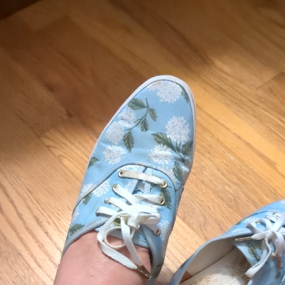 Floral Blue Sneakers - Picture 5 of 12